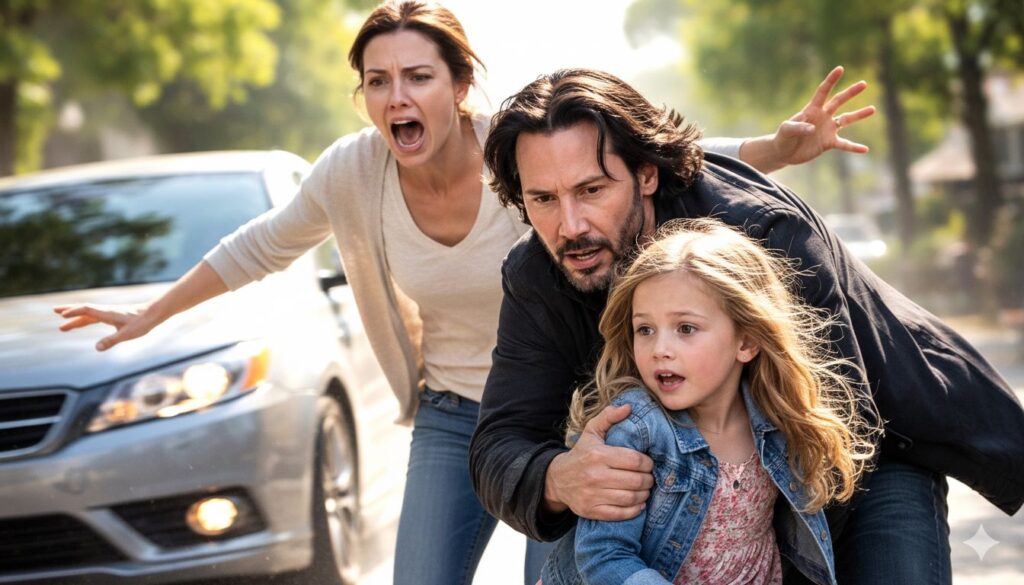 keanu reeves saves little girl