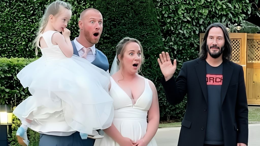Bride Shocked as Keanu Reeves Suddenly Shows Up at Her Wedding — Guests Can’t Believe It! 😲