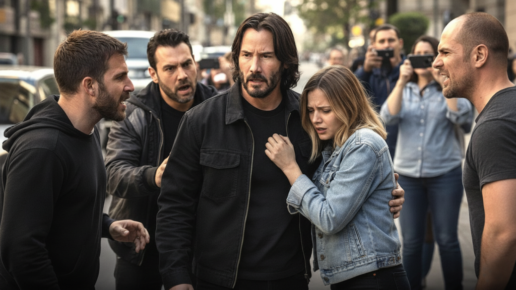 Keanu Reeves Saw Four Men Surrounding a Woman on the Sidewalk — The Next 10 Seconds Revealed His True Kindness