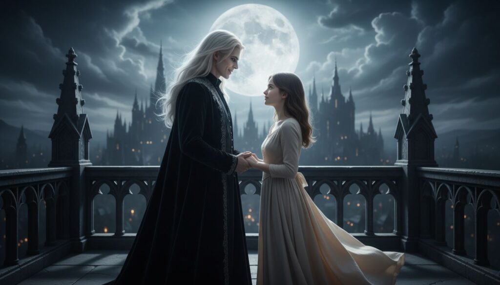 The Winter of the Endless Moon – vampire king and human girl fantasy story